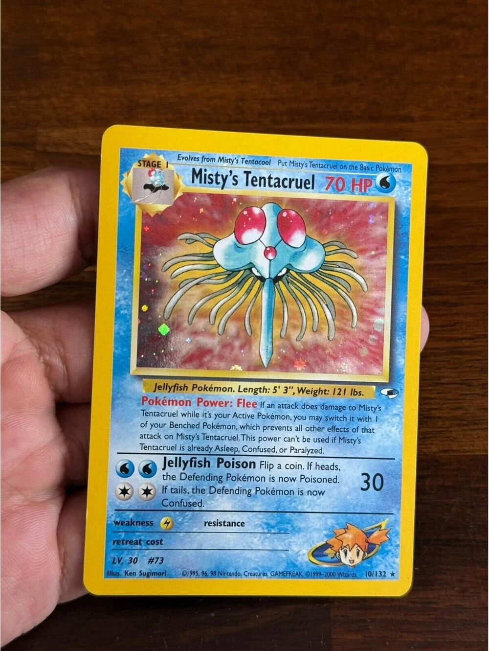 Misty's Tentacruel Holo Rare Pokémon Card #73